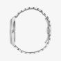 Gucci Mens G-Timeless Automatic White Guilloche Dial Bracelet Watch YA126354