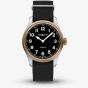 Montblanc Mens 1858 Automatic Black Leather Strap Watch 117832