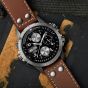 Hamilton Khaki Aviation X-Wind Brown Leather Chronograph Watch H77616533