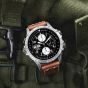 Hamilton Khaki Aviation X-Wind Brown Leather Chronograph Watch H77616533