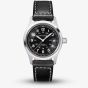 Hamilton Khaki Field Black Leather Automatic Watch H70455733
