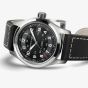 Hamilton Khaki Field Black Leather Automatic Watch H70455733