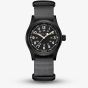 Hamilton Mens Khaki Field Mechanical Black Fabric Strap Watch H69409930