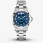 Hamilton Mens Khaki Field King Blue Dial Stainless Steel Watch H64475140