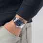 Hamilton Mens Khaki Field King Blue Dial Stainless Steel Watch H64475140