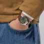 Hamilton Mens Khaki Field King Day Date Green Dial Brown Leather Strap H64475560