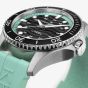 Hamilton Mens Khaki Navy Scuba Turquoise Rubber Strap Watch H82415331