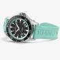 Hamilton Mens Khaki Navy Scuba Turquoise Rubber Strap Watch H82415331
