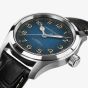 Hamilton Mens Khaki Field Murph Blue Dial Black Leather Strap Watch H70405740