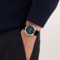 Hamilton Mens Khaki Field Murph Blue Dial Black Leather Strap Watch H70405740