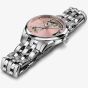 Hamilton Ladies Jazzmaster Open Heart Auto Pink Skeleton Bracelet Watch H32215170