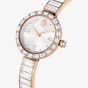 Swarovski Matrix Crystal Rose Gold Tone Bangle Watch 5677484