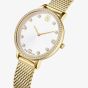 Swarovski Clarica Crystal Dial Gold Tone Bracelet Watch 5740823