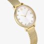 Swarovski Clarica Crystal Dial Gold Tone Bracelet Watch 5740823