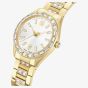 Swarovski Ladies Matrix Golden White Dial Bracelet Watch 5745534