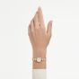 Swarovski Ladies Una Angelic Golden White Dial Bracelet Watch 5750500