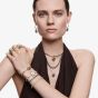 Swarovski Ladies Una Angelic Golden White Dial Bracelet Watch 5750500