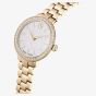 Swarovski Ladies Matrix Golden Silver Dial Bracelet Watch 5715026