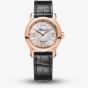 Chopard Happy Sport Rose-Gold Diamond Leather Watch 274893-5011