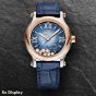 Ex-Display Chopard Ladies Happy Sport Blue Dial Watch 278578-6003