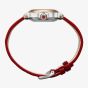 Chopard Happy Sport Diamond & Ruby Red Leather Watch 278573-6026