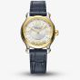 Chopard Happy Sport 18ct Yellow Gold Diamond Blue Leather Watch 278608-4001