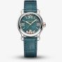 Chopard Ladies Happy Sport Teal Leather Strap Watch 278573-3030