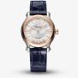 Chopard Ladies Happy Sport Blue Leather Strap Watch 278608-6001