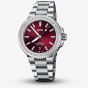 Oris Ladies Aquis Red Dial Cherry Watch 01 733 7766 4998-07 8 22 05PEB