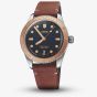 Oris Mens Divers Sixty-Five Brown Leather Strap Watch 01 733 7707 4355-07 5 20 45