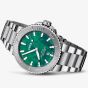 Oris X Bracenet Mens Aquis Green Dial Watch 01 733 7730 4137-07 8 24 05PEB