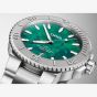 Oris X Bracenet Mens Aquis Green Dial Watch 01 733 7730 4137-07 8 24 05PEB