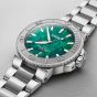 Oris X Bracenet Mens Aquis Green Dial Watch 01 733 7730 4137-07 8 24 05PEB