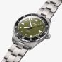 Oris Mens Divers Date Green Dial Bracelet Watch  01 733 7795 4057-Set