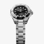 TAG Heuer Ladies Aquaracer Professional 100 Solargraph Black Dial Stainless Steel Bracelet Watch WBP141G.BA0049