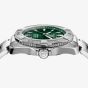 TAG Heuer Mens Aquaracer Professional 200 Solargraph Green Dial Stainless Steel Bracelet Watch WBP1118.BA0047