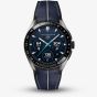 TAG Heuer Mens Connected Calibre E5 X TaylorMade Edition Blue Leather Strap Smart Watch SBT8A86.EB0421