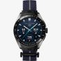 TAG Heuer Mens Connected Calibre E5 X TaylorMade Edition Blue Leather Strap Smart Watch SBT8A86.EB0421