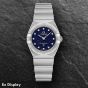 Ex-Display OMEGA Ladies Constellation Manhattan Blue Diamond Dial Bracelet Watch 131.10.25.60.53.001