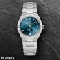 Ex-Display OMEGA Ladies Constellation Night Sky Blue Bracelet Watch 131.10.34.20.53.001