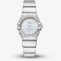 OMEGA Constellation Silver Mother Of Pearl Diamond Watch 131.15.25.60.55.002