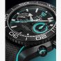 OMEGA Seamaster Planet Ocean Black & Turquoise Rubber Watch 215.92.46.51.01.003