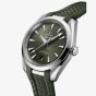 OMEGA Seamaster Aqua Terra Olive Green Rubber Strap Watch 220.12.38.20.10.001