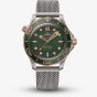 OMEGA Mens Seamaster Diver 300M Titanium Green Dial Watch 210.90.42.20.10.001