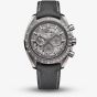 OMEGA Mens Speedmaster Dark Side Of The Moon Grey Chronograph Fabric Strap Watch 310.92.44.50.06.001