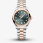 OMEGA Ladies Seamaster Aqua Terra 150m Two Tone Green Dial Watch 220.20.30.20.10.002