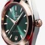 OMEGA Ladies Seamaster Aqua Terra 150m Two Tone Green Dial Watch 220.20.30.20.10.002
