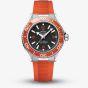 OMEGA Mens Seamaster Planet Ocean 600m Orange Rubber Strap Watch 217.32.42.21.01.004
