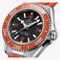 OMEGA Mens Seamaster Planet Ocean 600m Orange Rubber Strap Watch 217.32.42.21.01.004