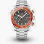 OMEGA Mens Seamaster Planet Ocean Co-Axial Master Chronometer Chronograph Grey & Orange Dial Bracelet Watch 215.30.46.51.99.001